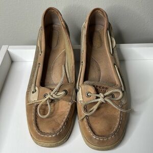 Sperry Top Sider Angelfish Boat Shoe in Tan Women's Size 11M